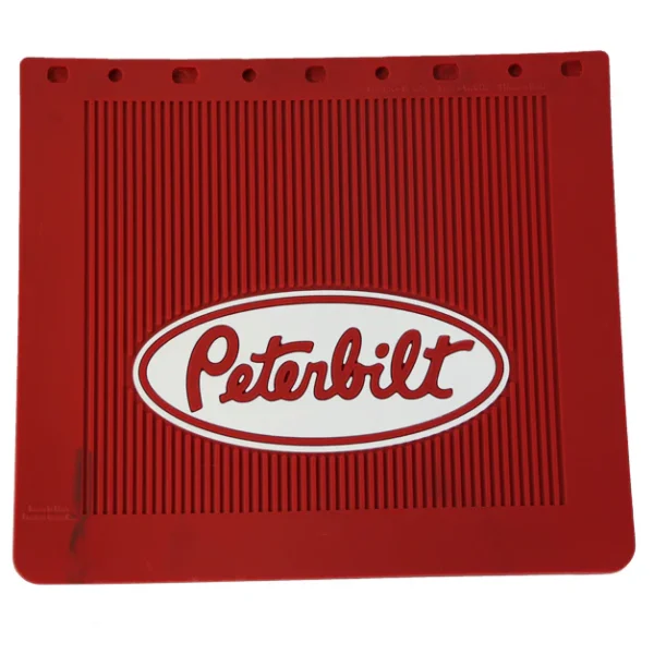 PACCAR MUDFLAP-14X16 RED W/WHT 1159R